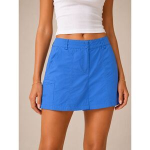 West Marine Skort Large Blue Nylon Fishing Hiking Golf Outdoor Skirt Shorts